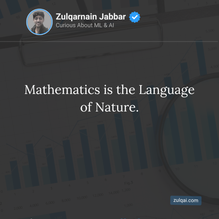 Mathematics is the Language of Nature