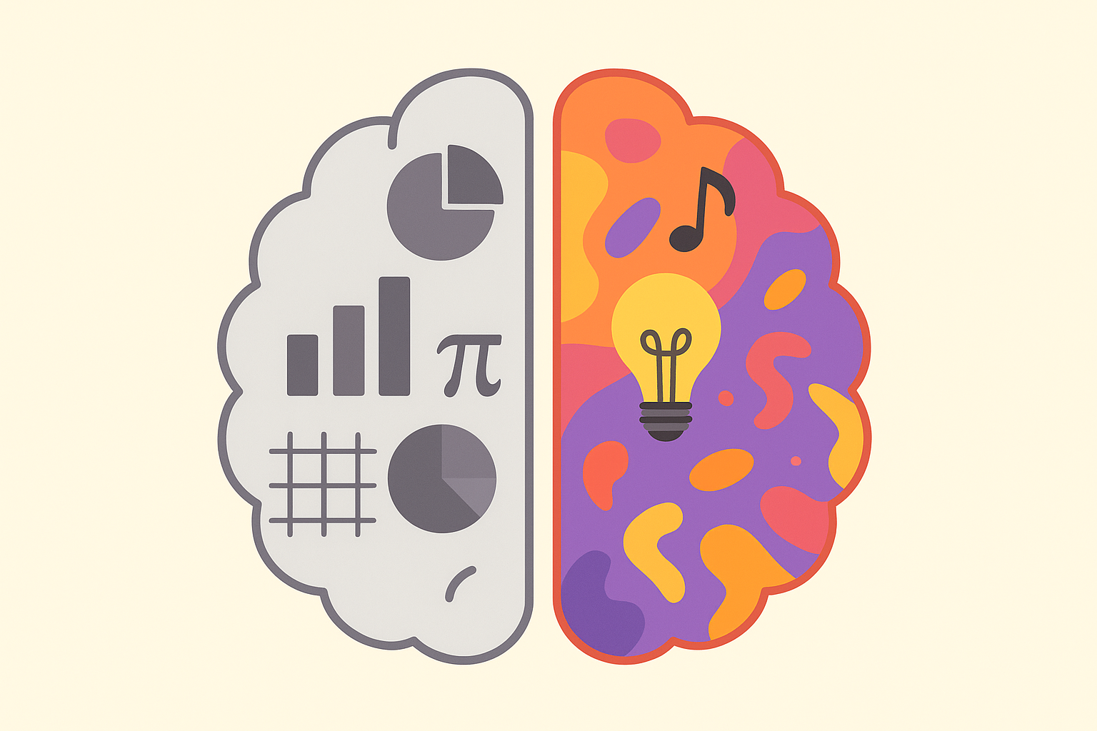 Use of right brain and left brain in branding zulqai.com